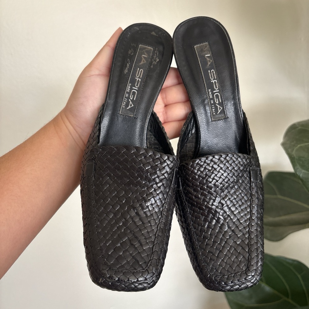 Via SPIGA Slide Mules heels